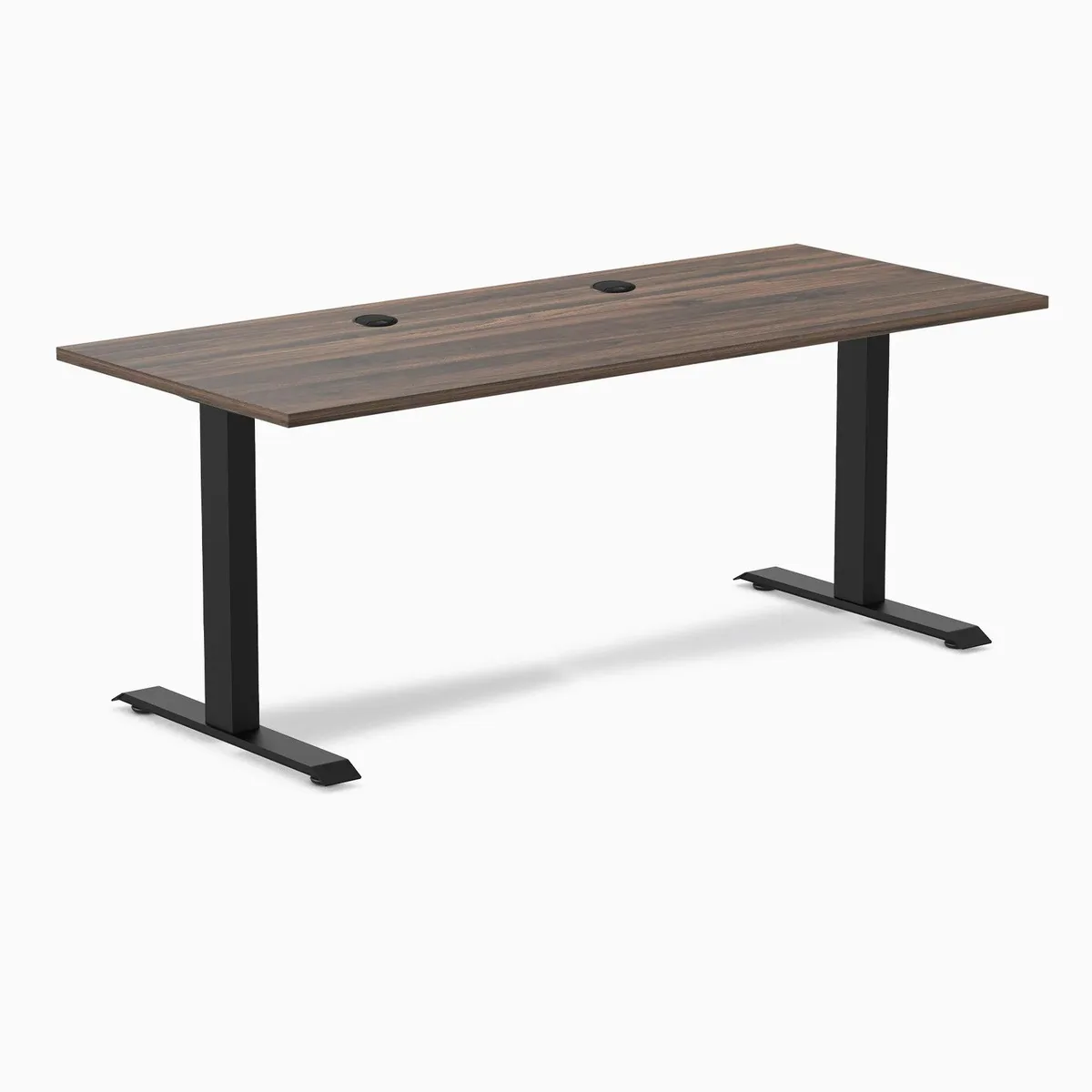 Desky Desky Zero Laminate Office Desk Jarrah Legno 70.9 x 29.5 in Matte Black — product photo