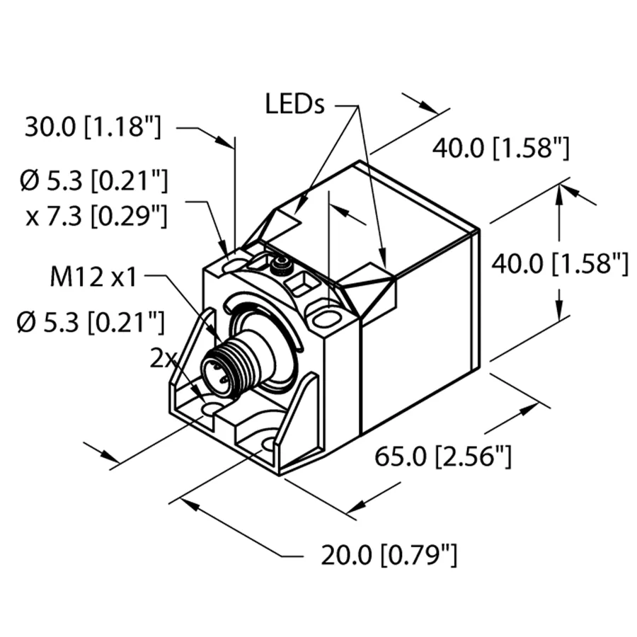 Turck Turck NI50U-CK40-AN6X2-H1141 Inductive Sensor NPN — product photo