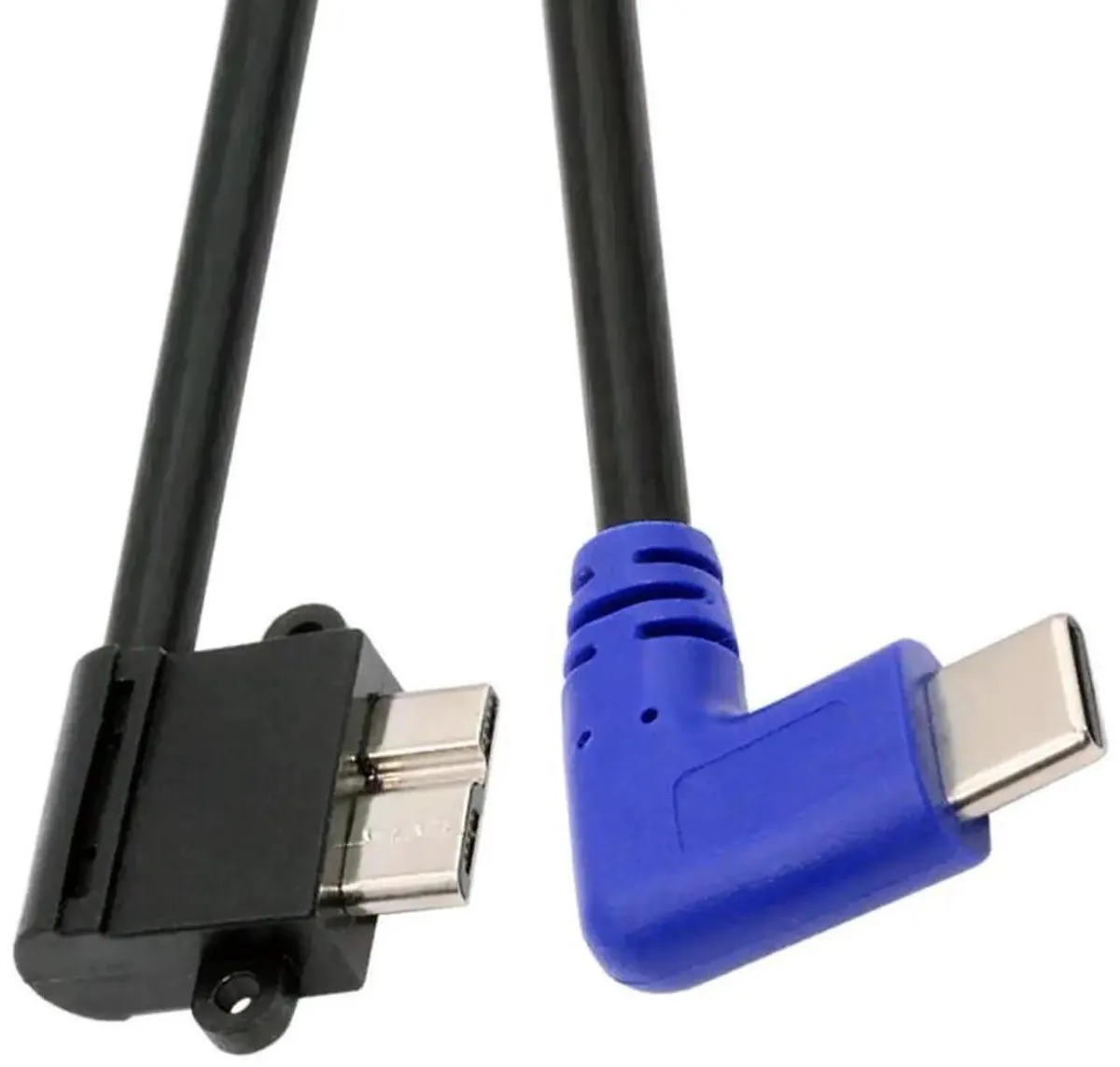 SMUGDESK SMUGDESK USB-C Host to Micro USB 3.0 Right-Angled Extension Cable 0.3m — product photo