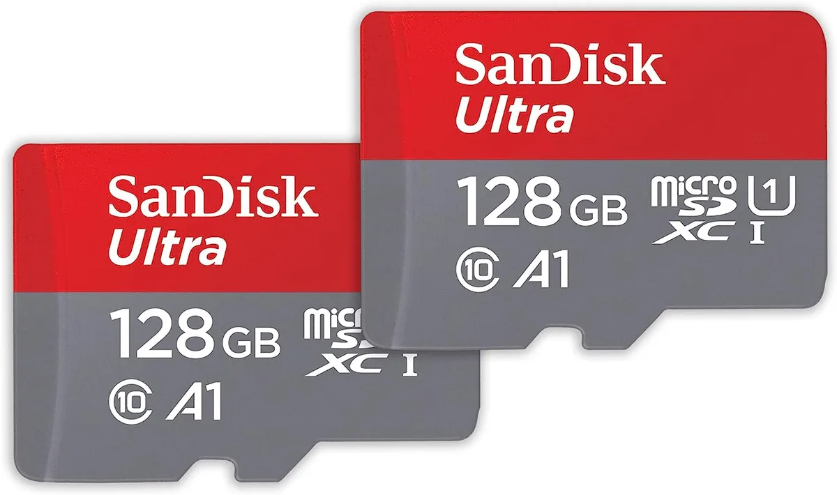 SanDisk SanDisk SDSQUAB-128G-GN6MT Ultra microSDXC 256GB (128GB x 2) memory card — product photo
