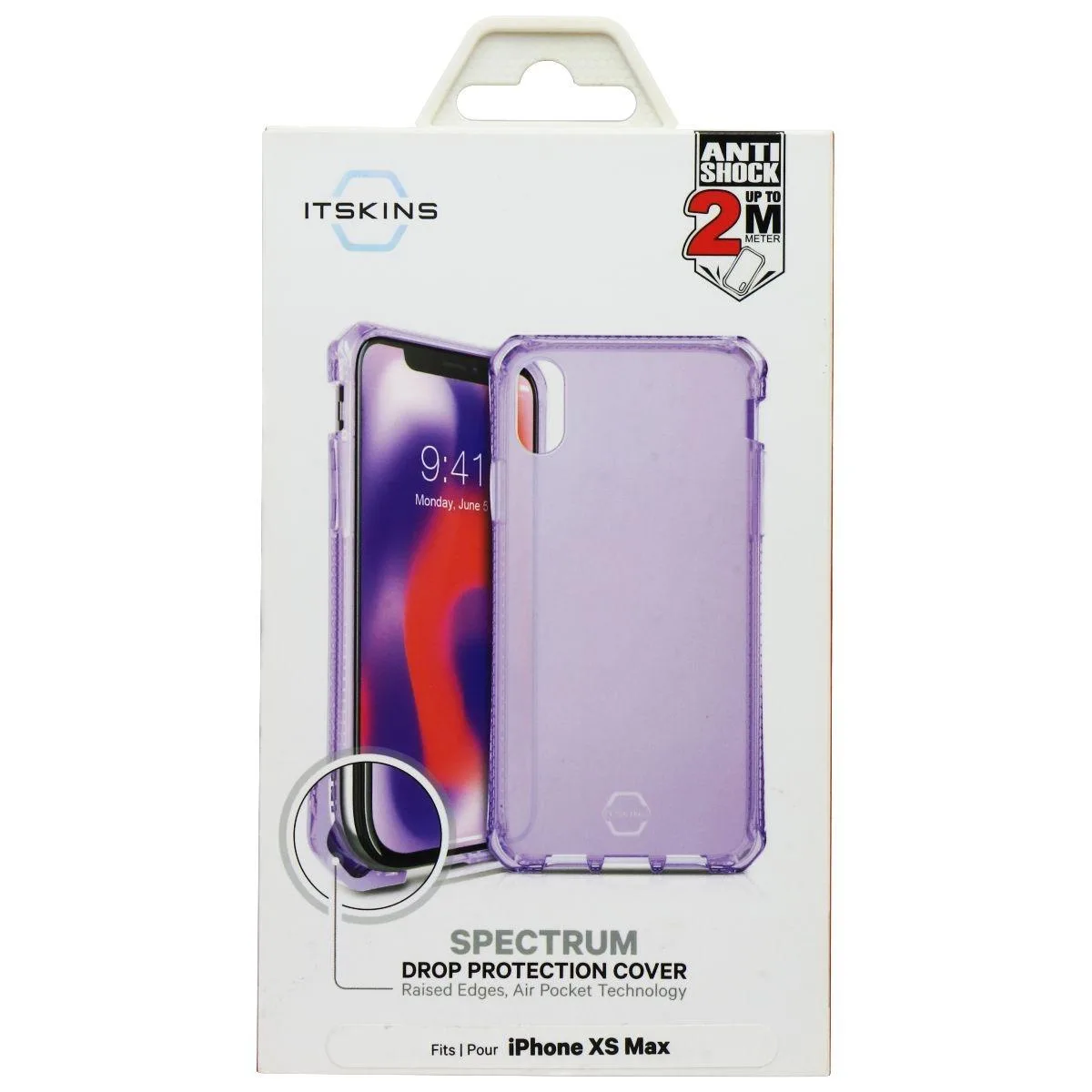 ITSKINS ITSKINS Spectrum Clear Case iPhone XS Max Light Purple — product photo