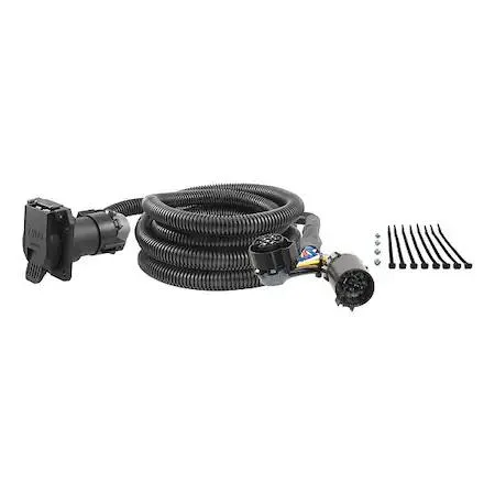 Transparent custom wiring harness extension coil 10 ft