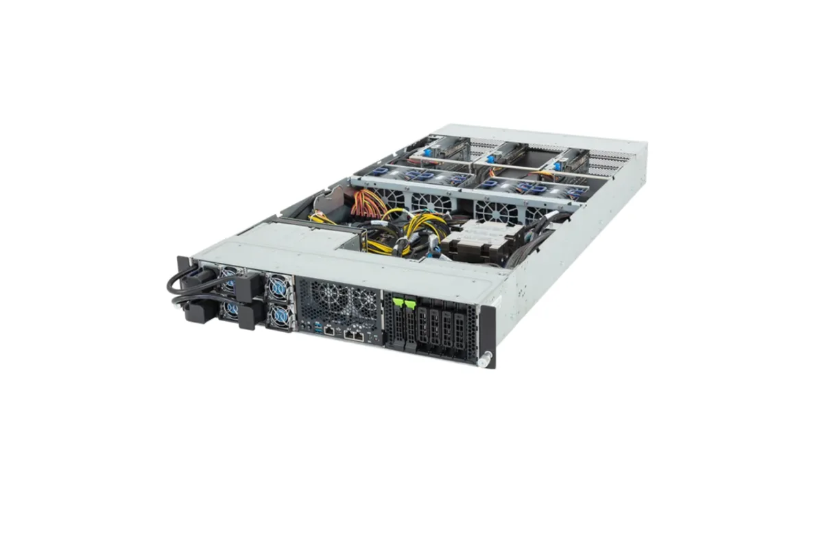 GIGABYTE GIGABYTE XV23-ZU0-AAJ1 barebone server AMD EPYC 9005/9004 2U 4 GPU — product photo