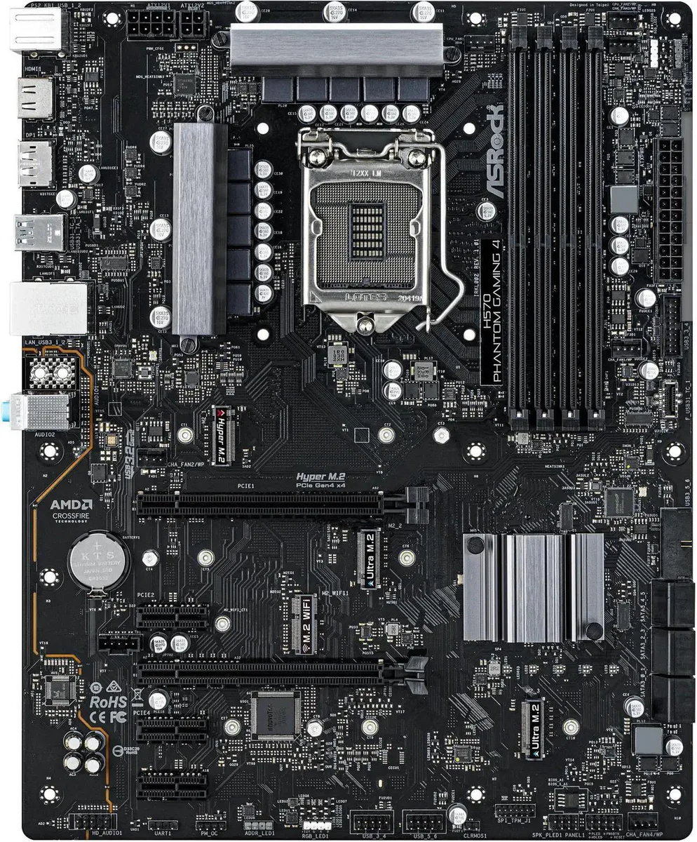 ASRock ASRock H570 Phantom Gaming 4 LGA 1200 Intel motherboard — product photo