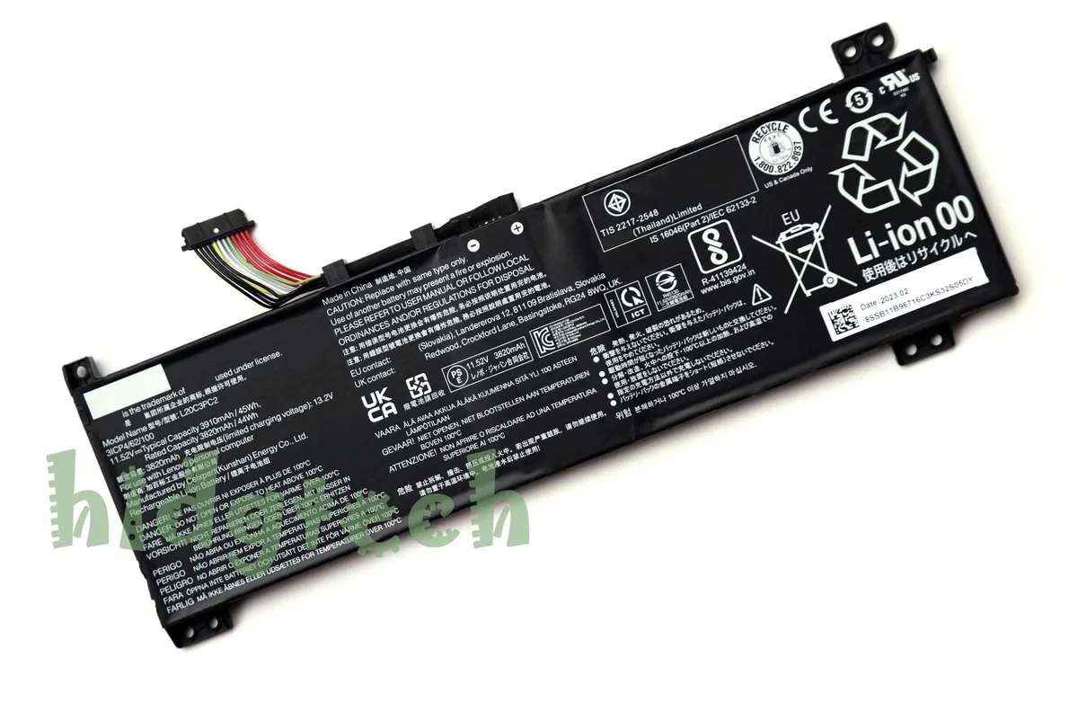 Beisite Beisite laptop battery for Lenovo IdeaPad Gaming 3i 3-15ACH6 3-15IHU6 11.52V 45W — product photo