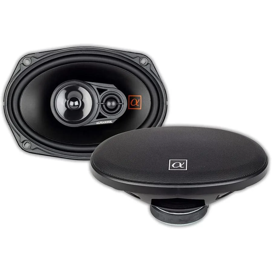 ALPHASONIK ALPHASONIK NS693 6x9" 3-way car speaker pair 210 W max 70 W RMS 3 Ω 87 dB 48 Hz–20 kHz — product photo
