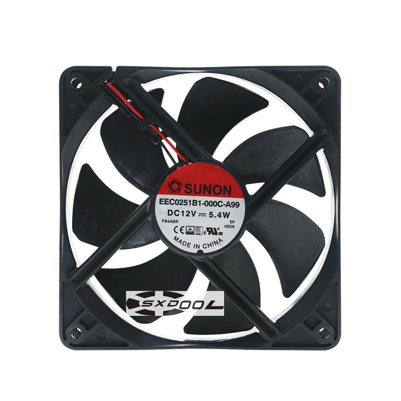 SXDOOL SXDOOL EEC0251B3-000C-A99 120mm 12V 5.4W 3100RPM case fan — product photo