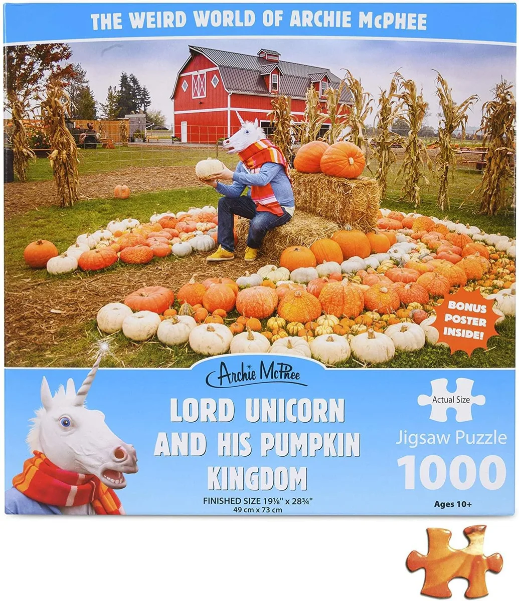 Accoutrements, LLC Accoutrements, LLC Lord Unicorn Pumpkin Kingdom 1000 Piece Jigsaw Puzzle game — product photo