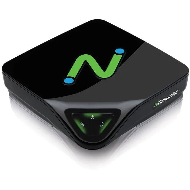 Compact square terminal, matte black finish, VESA mount bracket included