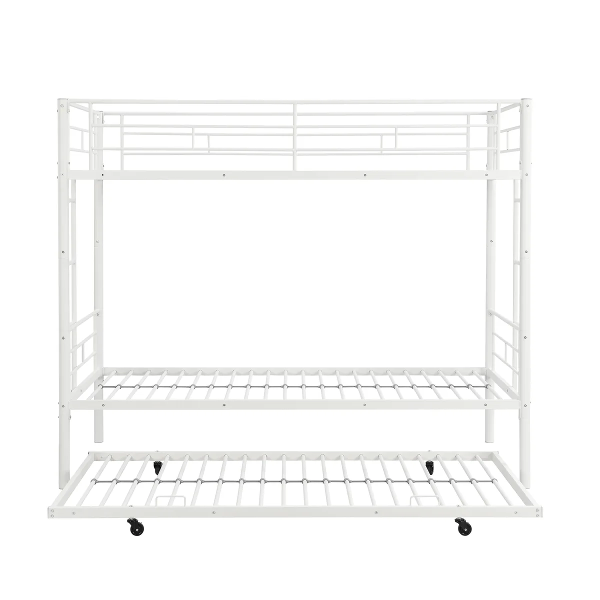 tuphen tuphen Metal Bunk Bed with Trundle White — product photo