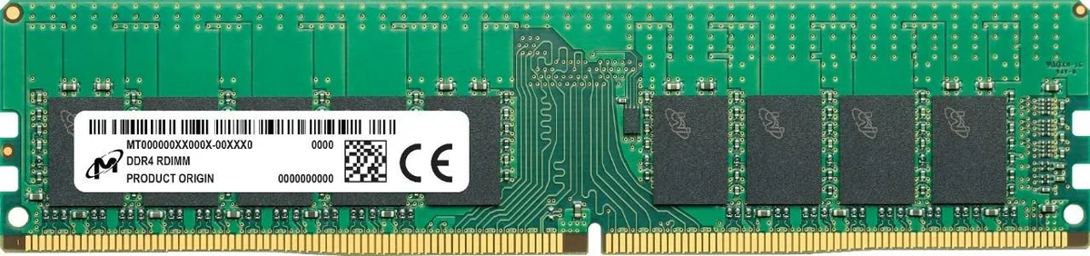 Micron Micron MTA36ASF8G72PZ-3G2R 64GB DDR4 RDIMM 3200 CL22 server RAM — product photo