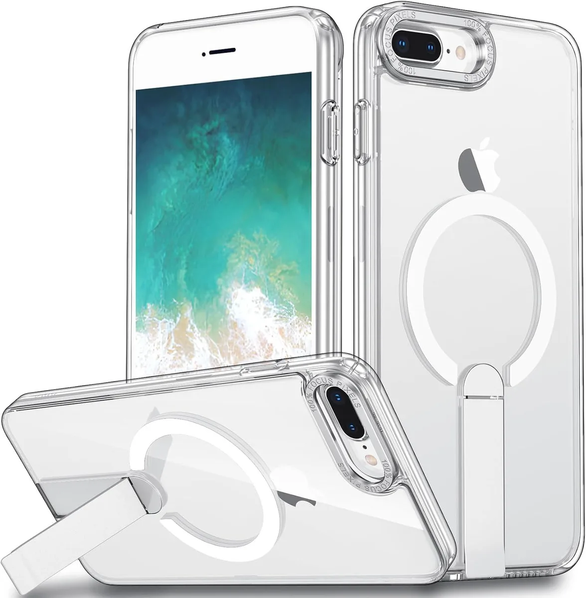 Transcend Transcend Case for iPhone 8 Plus/7 Plus 5.5 inch Clear with Kickstand MagSafe — product photo