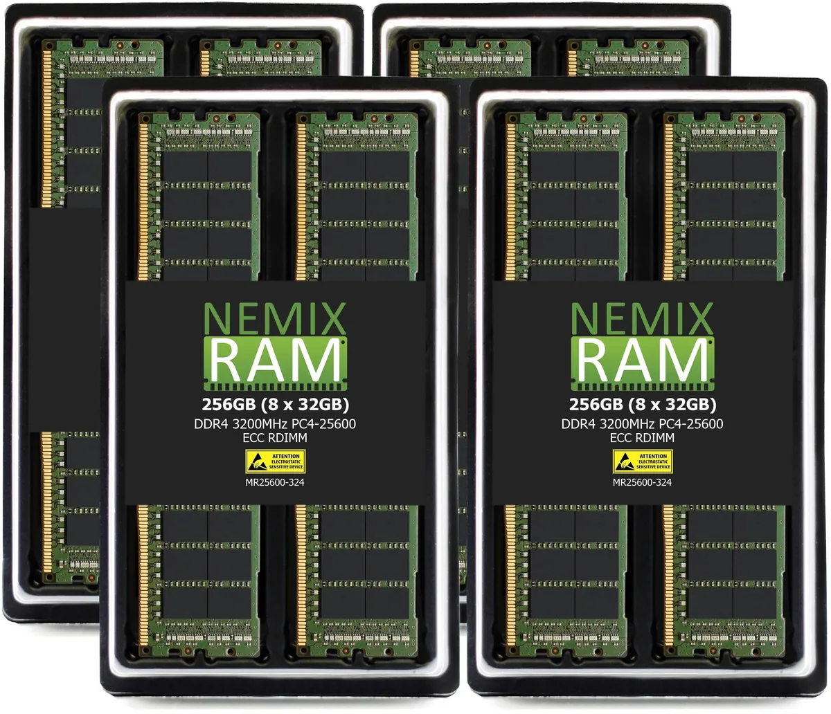 NEMIX RAM NEMIX RAM 256GB (8x32GB) DDR4 3200 ECC RDIMM memory upgrade — product photo