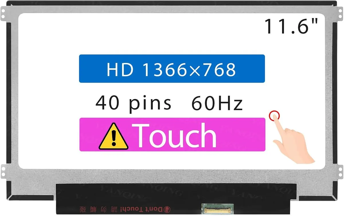 NUOLAISUN NUOLAISUN B116XAK01.1 B116XAK01.2 11.6" HD 1366x768 40 pin Touch Screen — product photo