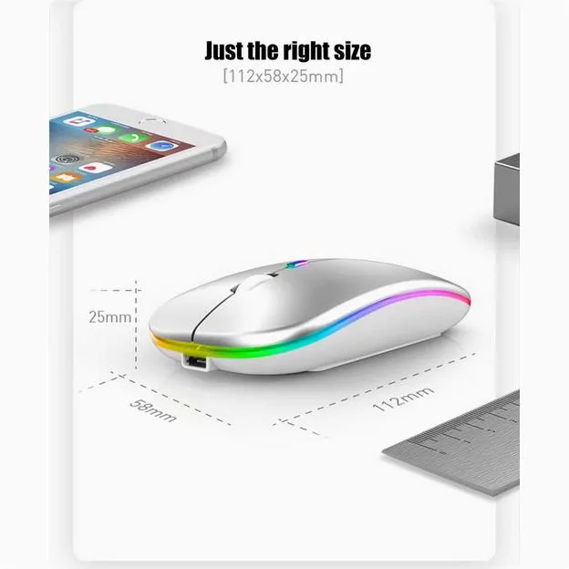 Enfain Enfain Wireless Mouse 2.4G Bluetooth White — product photo