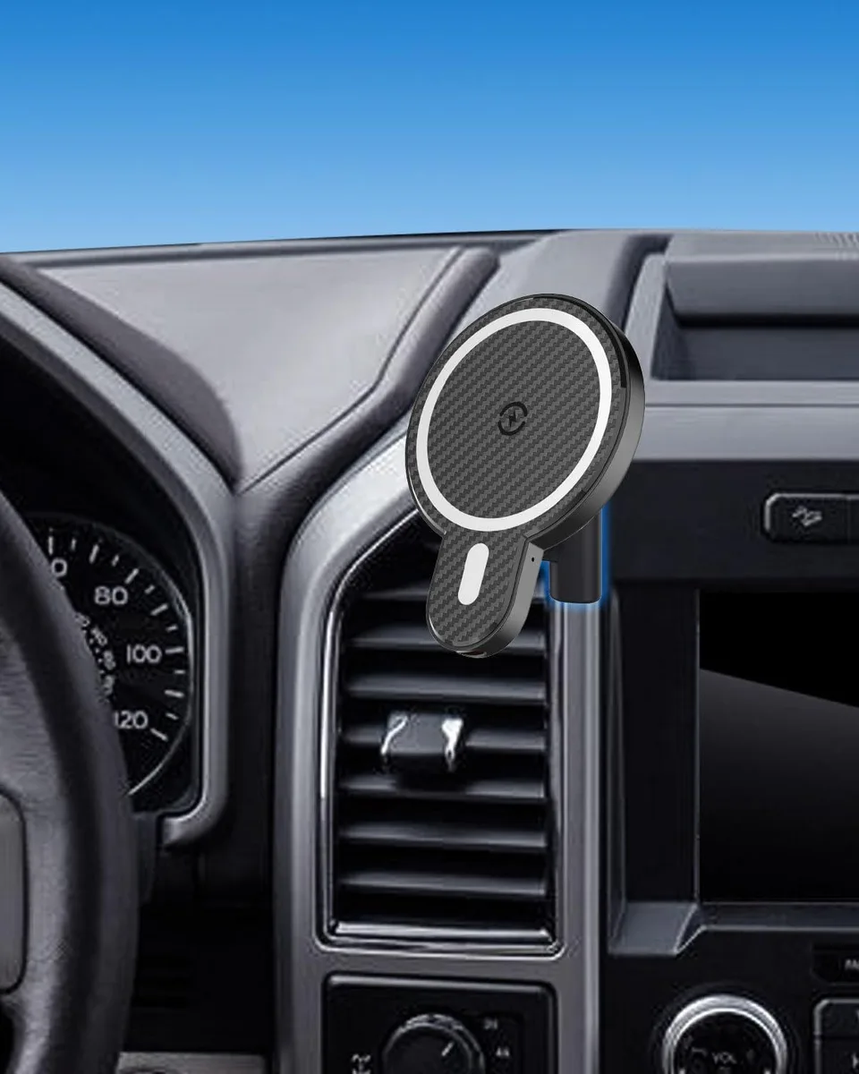 Keyence Keyence Car Phone Mount Ford F-150 2015-2020 Magnetic 15W Wireless Charger — product photo