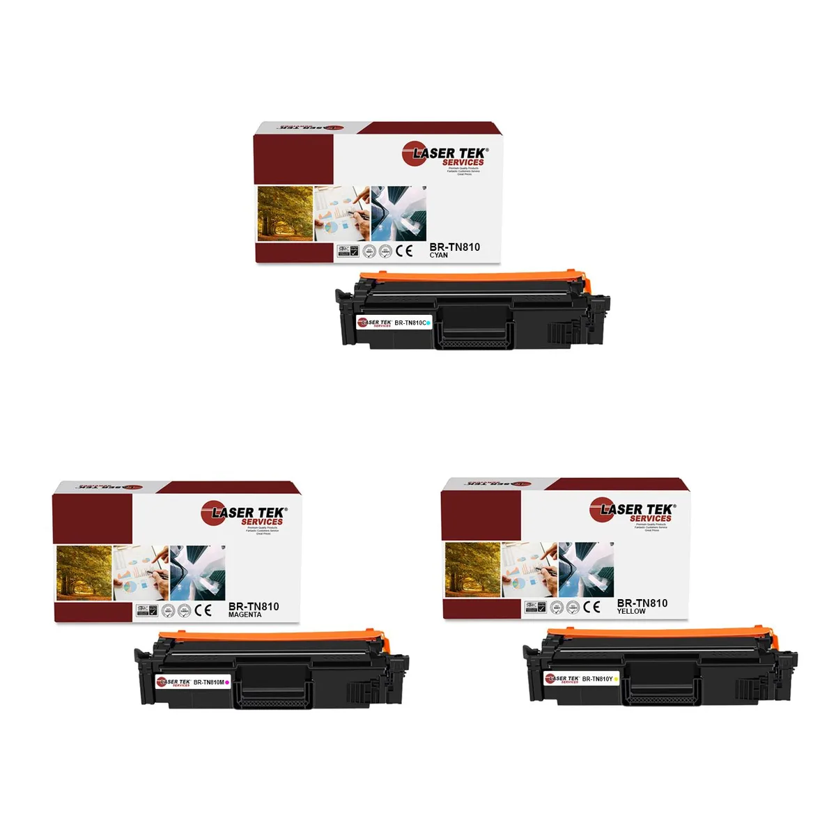 Laser Tek Services Laser Tek Services TN-810 Compatible Toner Cartridge 3-Pack 6500 Pages — product photo