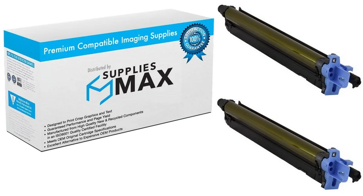 SuppliesMax SuppliesMax MURA7U40RD_2PK Black Drum Unit 2-Pack 120000 Pages — product photo
