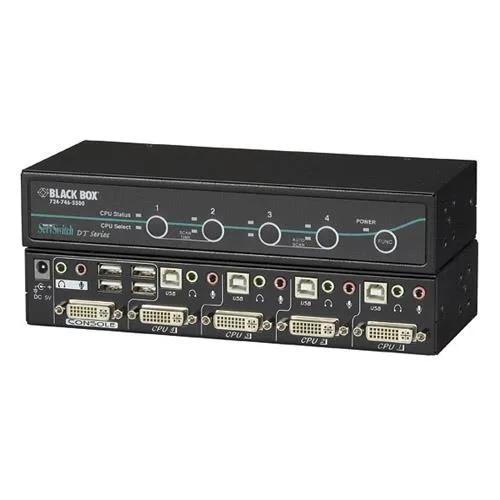 Black Box Corporation Black Box Corporation KV9604A 4-Port DVI KVM Switch 1920x1200 60Hz USB 2.0 — product photo