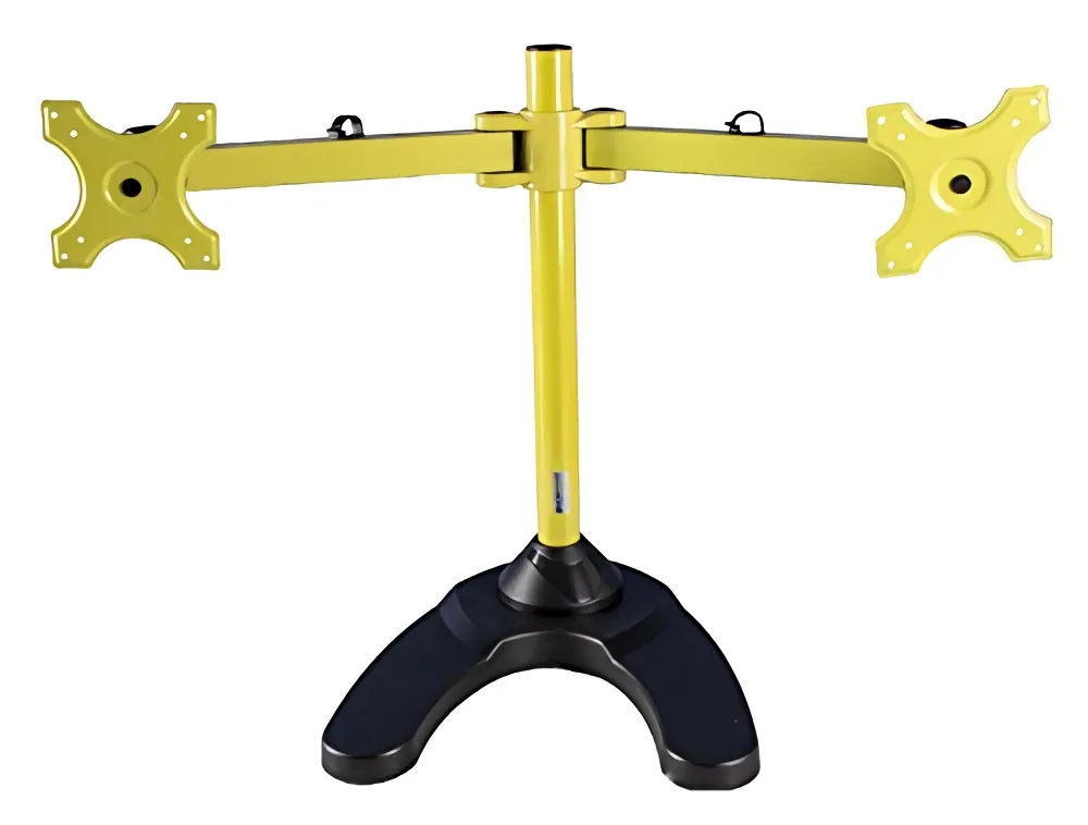 MonMount MonMount LCD-6460Y Dual Freestanding Monitor Stand Yellow 24" 13lb 23" Arms — product photo