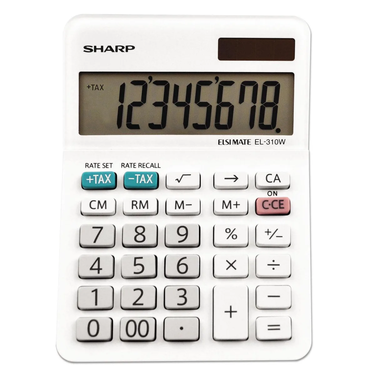 Sharp Sharp EL310WB 8-Digit Mini Desktop Calculator White — product photo