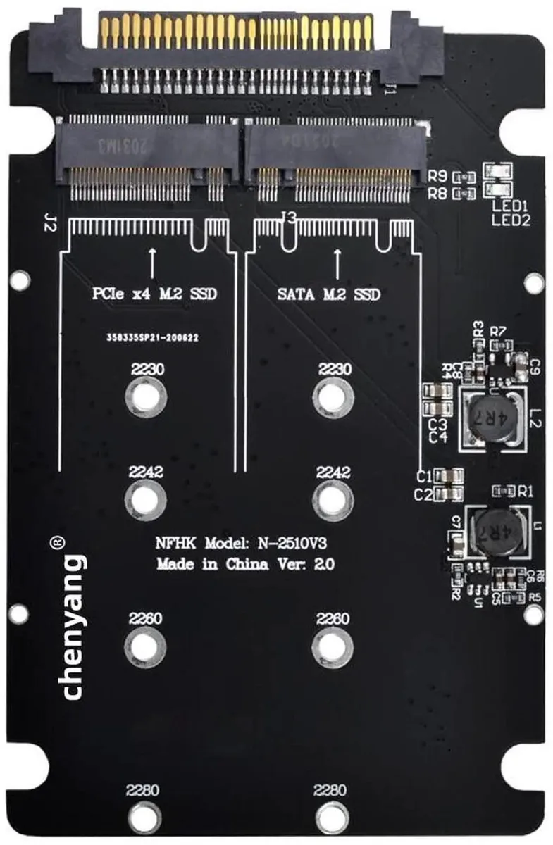 Vszerda Vszerda M.2 NVME/NGFF SATA to U.2 SFF-8639 2-in-1 Adapter — product photo