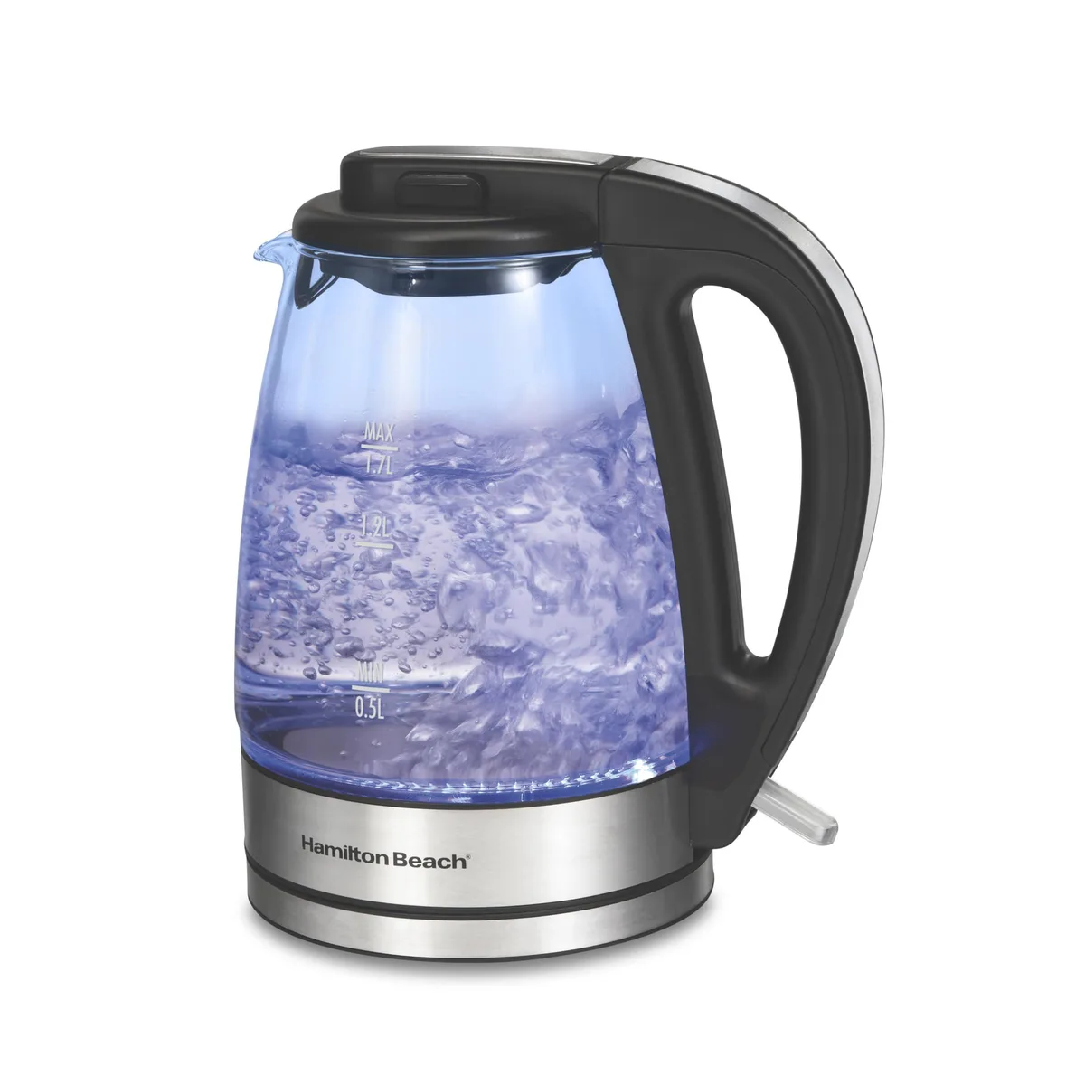  Hamilton Beach 1.7L Electric Kettle Clear Glass 40864 — product photo