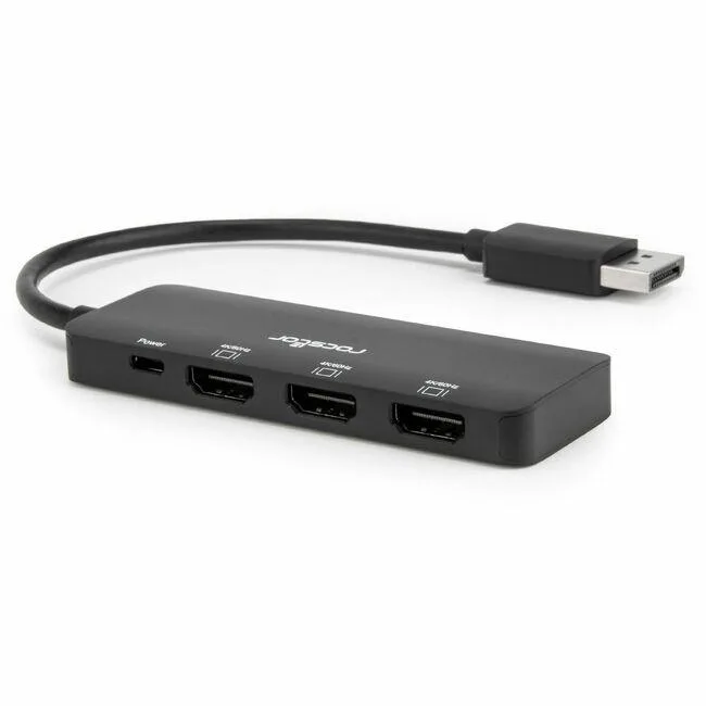 Rocstor Rocstor Y10A314-B1 DisplayPort 1.4 to Triple HDMI 4K video adapter — product photo