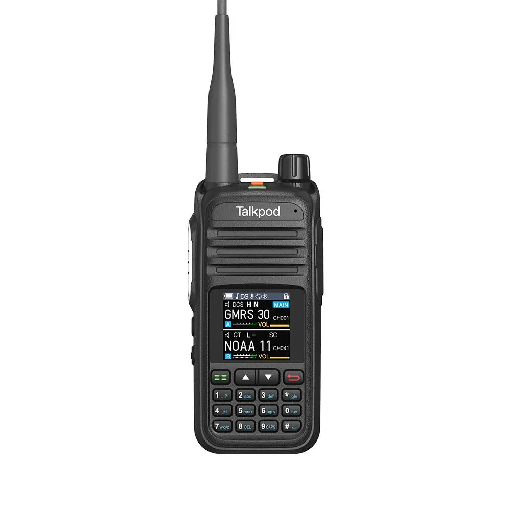 Talkpod Talkpod A36Plus GMRS two-way radio 512 channels 1.44in colour screen black — product photo