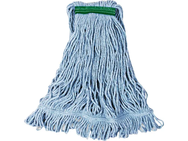 Rubbermaid Commercial Rubbermaid Commercial D21206BECT Super Stitch Medium Blend Mop Head Refill 6 Pack Blue — product photo