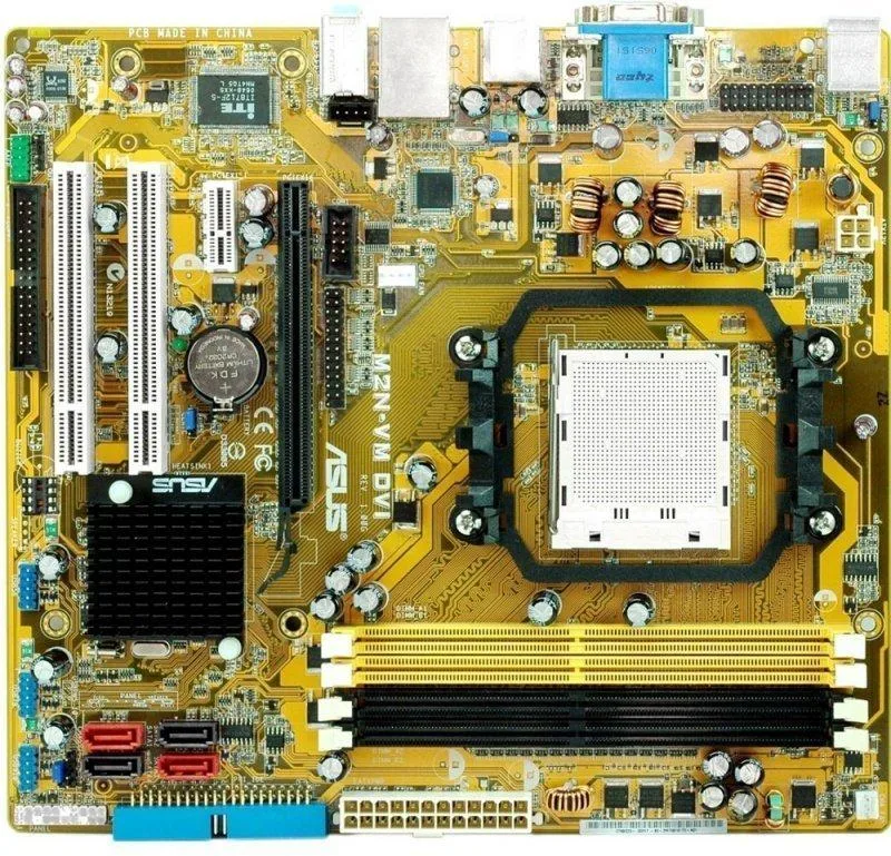 ASUS ASUS M2N-VM DVI Socket AM2 DDR2 8GB Micro ATX AMD motherboard — product photo