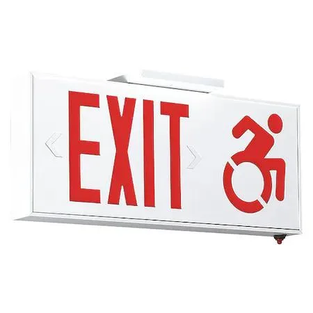 Compass Compass CSAUDR LED Exit Sign AC-Only Dynamic Accessibility Symbol 120/277v — product photo