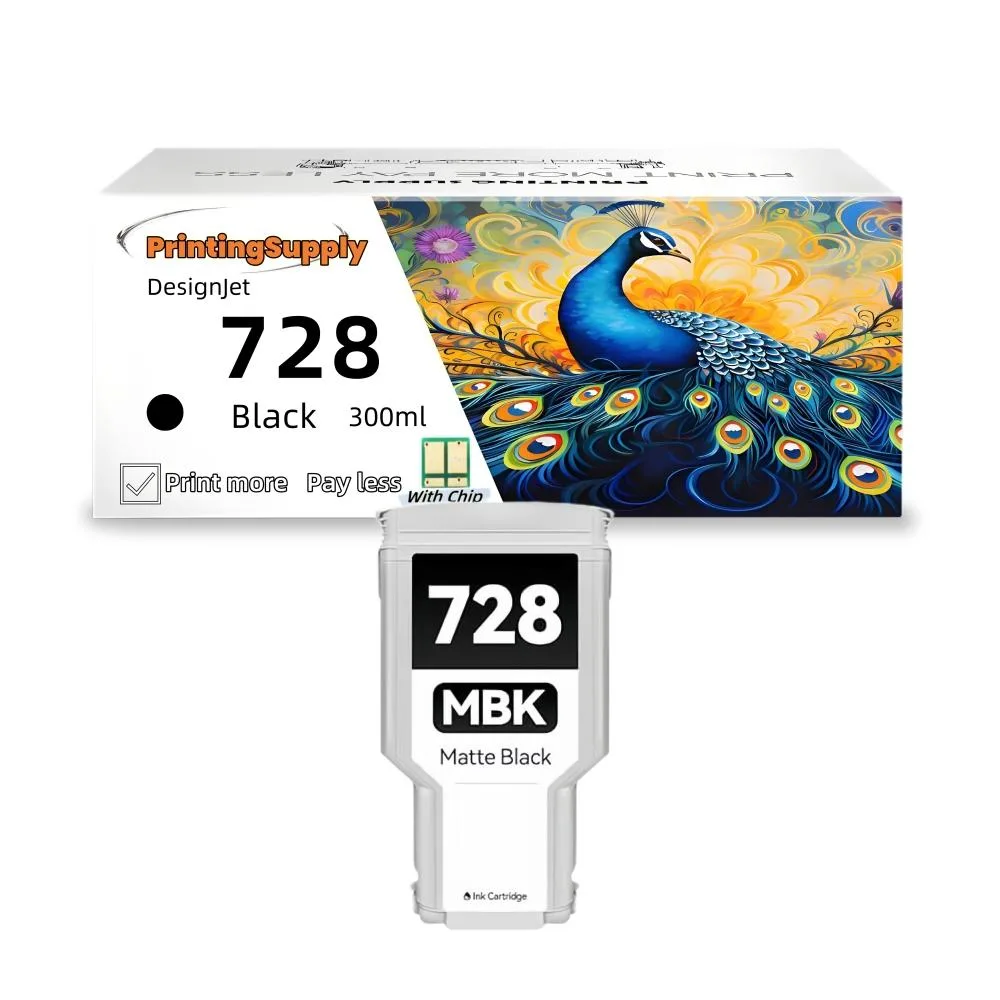 Aster Graphics Inc Aster Graphics Inc 728 4-Pack Ink Cartridge Black/Cyan/Magenta/Yellow 300ml BK 130ml CMY — product photo