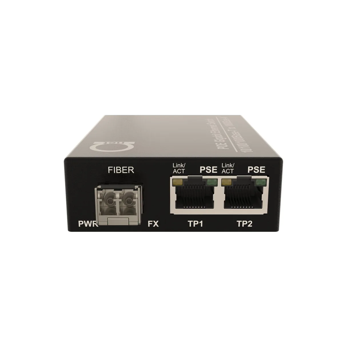 V2 Technologies V2 Technologies 2 in 1 accessory 2 PoE port Gigabit multimode LC 850nm 550m — product photo