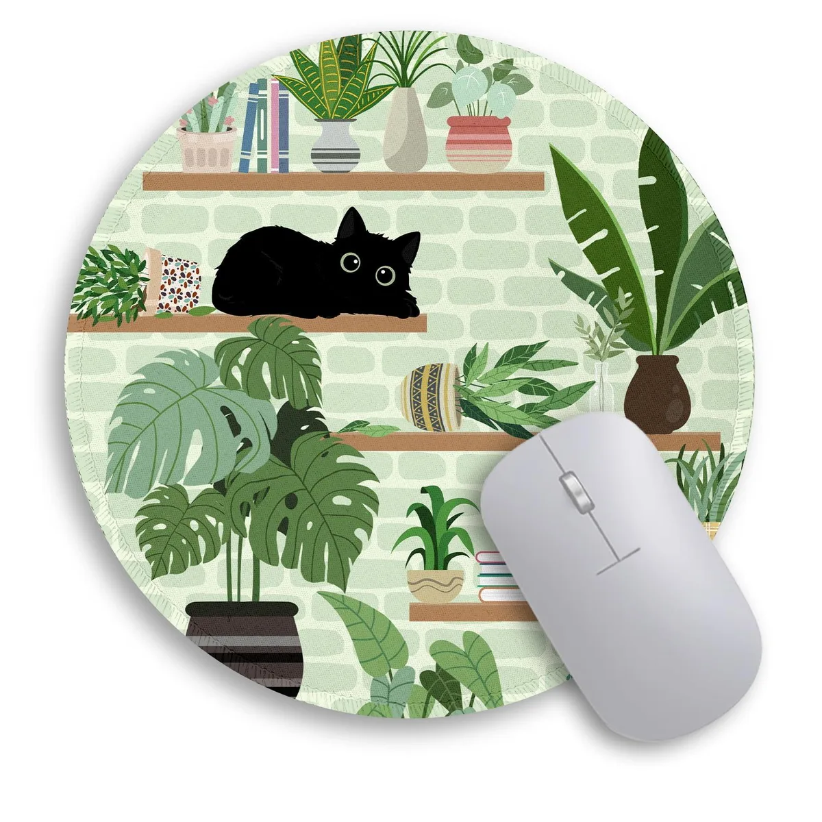  Immaturus FAMOUA163 Cat-3 Round Mouse Pad 8.6 in 0.12 in — product photo