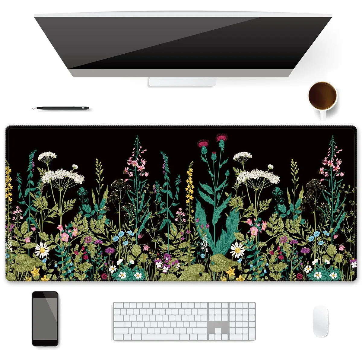  Ideazon Donpc7732079 Mouse Pad 35.4x15.7 Inch Weeds Design — product photo