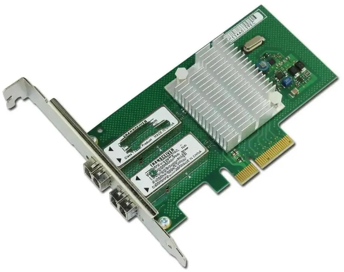 SMUGDESK SMUGDESK PCIe X4 Gigabit Fiber NIC Card with 850nm 550m Multimode LC Transceiver — product photo