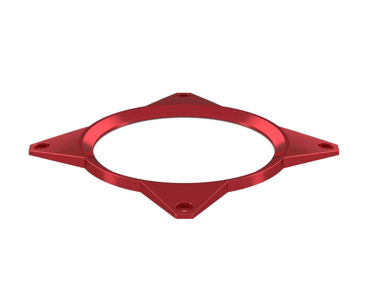 PrimoChill PrimoChill 120mm Aluminum Fan Cover SX Candy Red diy cooling — product photo