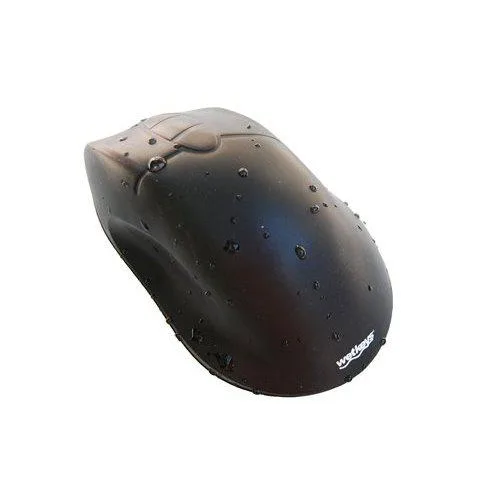 WetKeys Washable Keyboards WetKeys Washable Keyboards OMWK0C01-BK Ergonomic Waterproof Optical Mouse (USB/PS2) Black — product photo