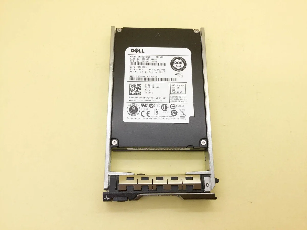 DELL DELL MK2001GRZB 200 GB SAS 2.5 in internal SSD accessory — product photo