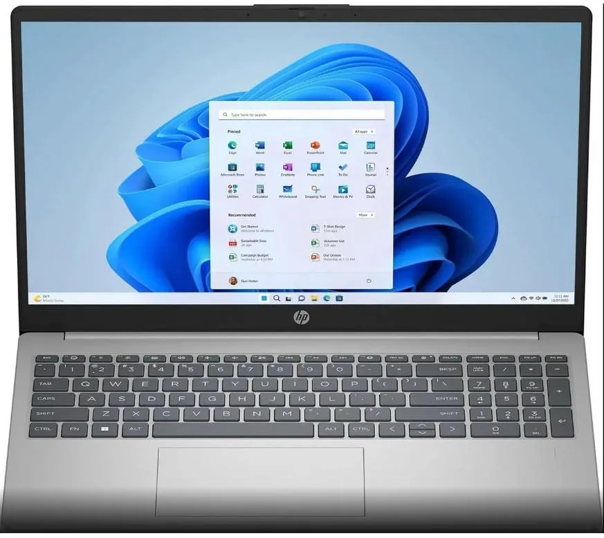 HP HP 15 laptop i7-1355U 16GB DDR4 512GB PCIe SSD 15.6" touchscreen Windows 11 Pro — product photo