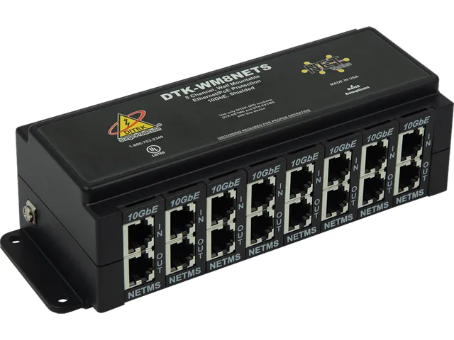 DITEK DITEK DTK-WM8NETS surge protector 8 RJ-45 10Gbe — product photo