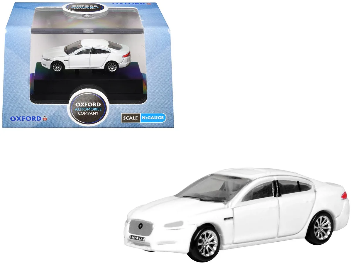 Oxford Diecast Oxford Diecast Jaguar XF RHD Polaris White 1/148 Scale Diecast Car — product photo