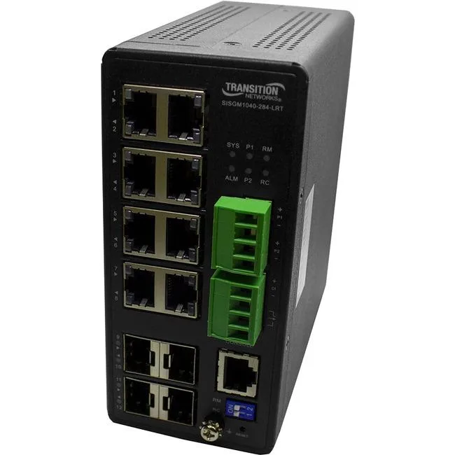 Transition Networks Transition Networks SISGM1040284LRT Managed Hardened Gigabit Ethernet Switch — product photo