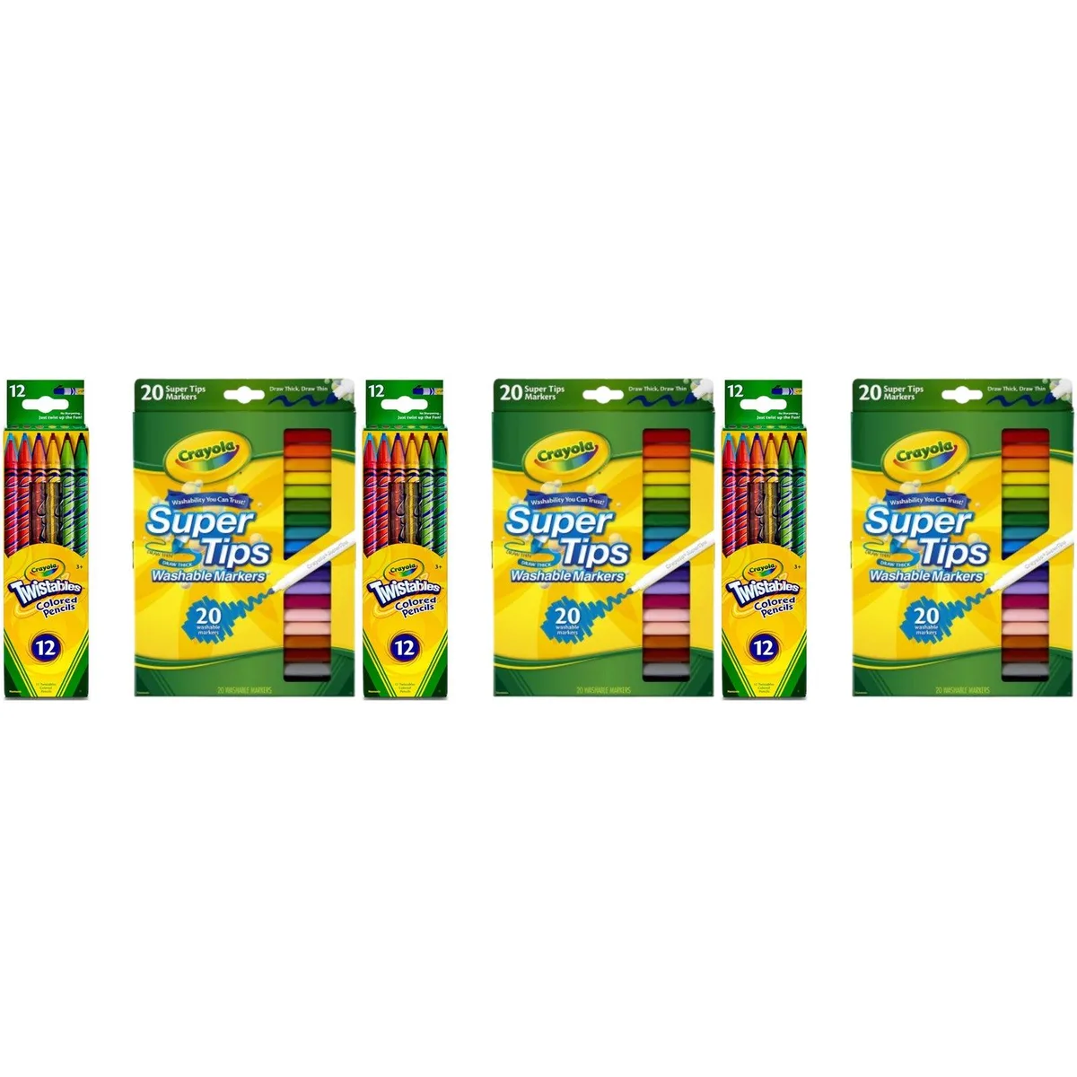Crayola Crayola SP-53653599355198 illustration set 36 Twistables 60 Super Tips — product photo