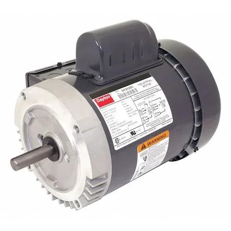 Dayton Dayton 6K342 Capacitor-Start Machinery Motor 1/2 hp 115/208-230V AC 56C Frame 1725 RPM — product photo