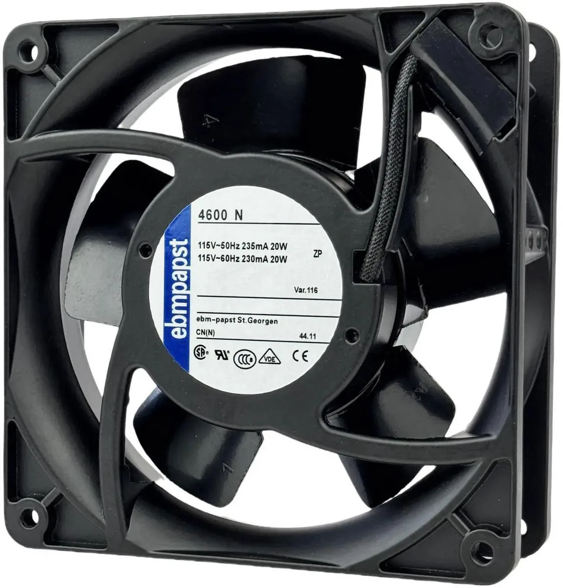 Vszerda Vszerda 4600N Axial Fan 115V 120×120×38mm 2-Pin 20W — product photo