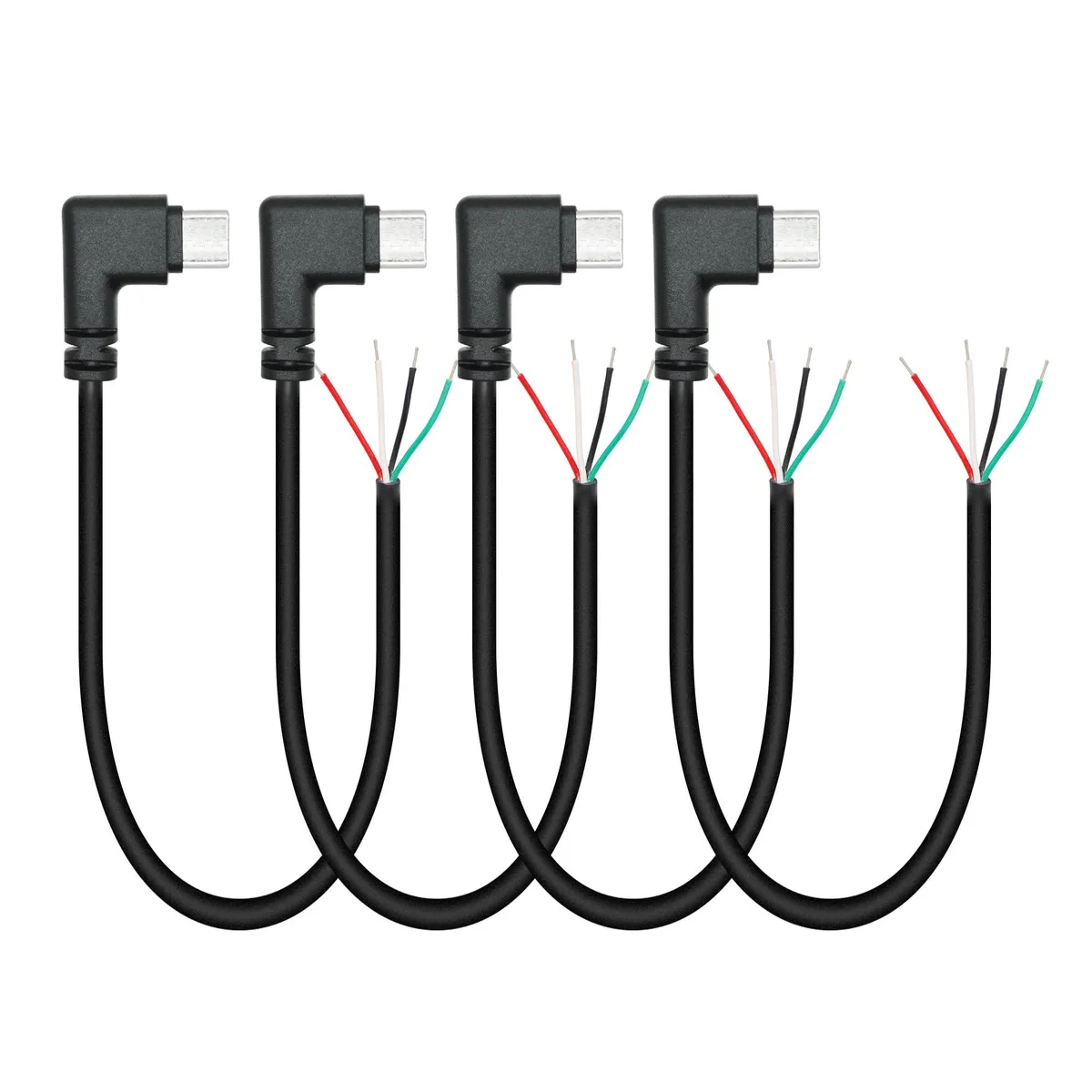 Vszerda Vszerda 90° USB-C to 4-pin bare wire 11in 4-pack — product photo