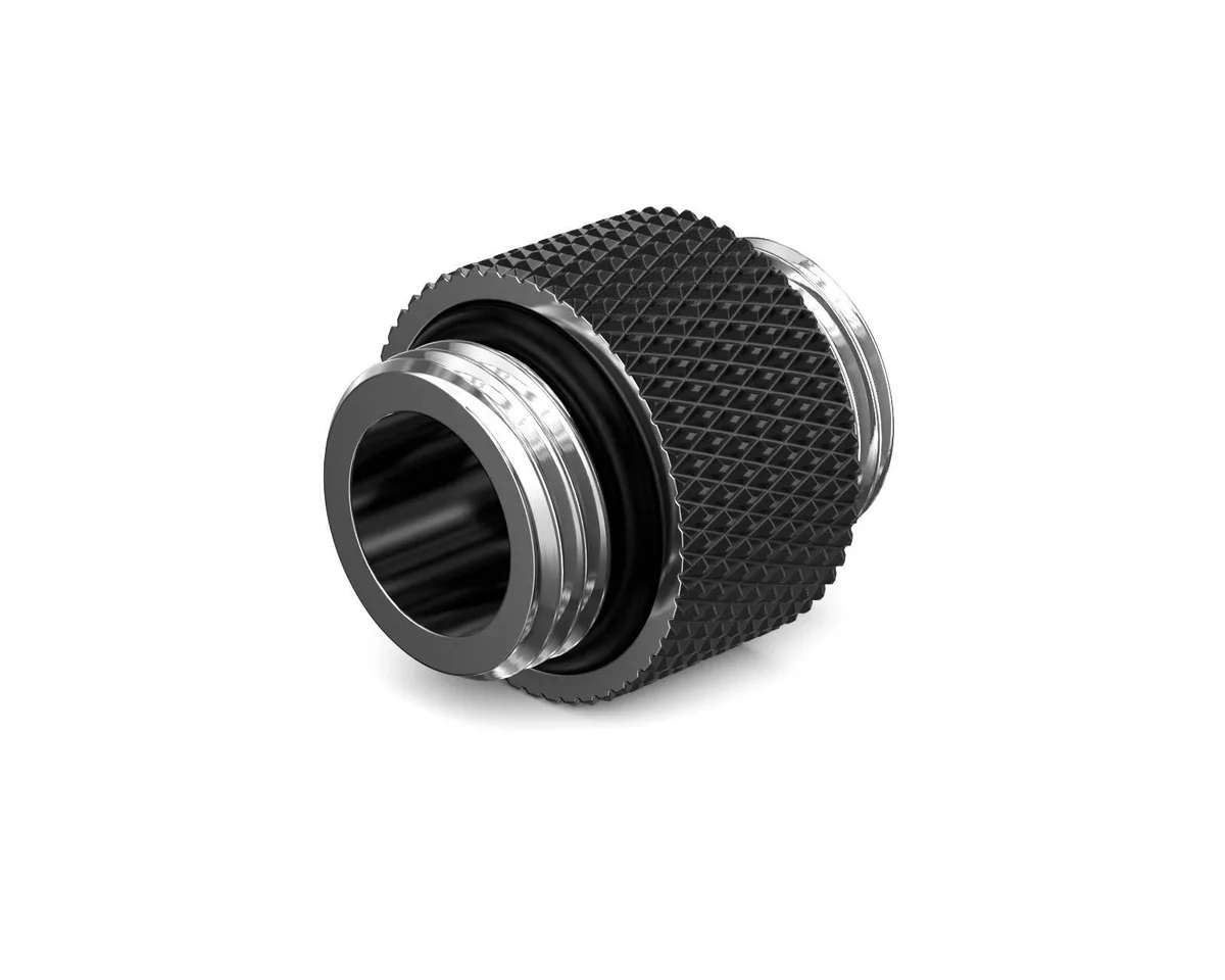 PrimoChill PrimoChill G1/4 dual male straight coupler SX Satin Black 20mm — product photo