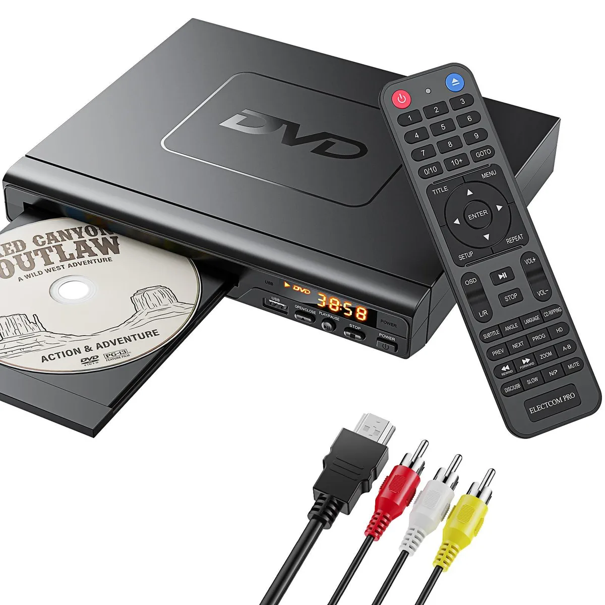  Electcom Pro ELC-1910 DVD3621 Region-Free DVD Player — product photo